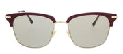 Gucci GG 0918S Rectangle Acetate Burgundy Sunglasses with Green Lens