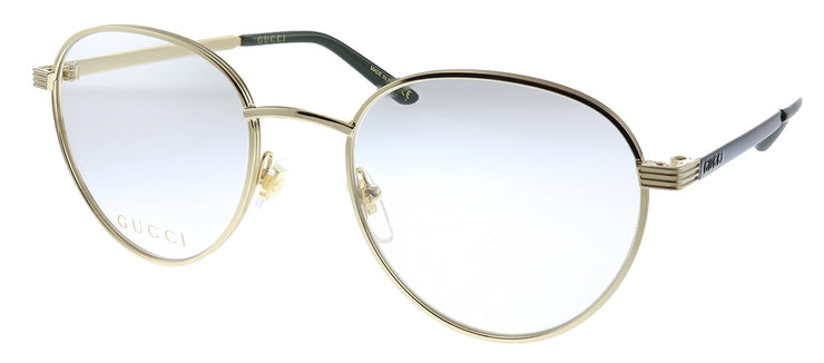 Gucci GG 0942O 003 Round Metal Gold Eyeglasses with Demo Lens