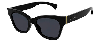 Gucci GG 1133S 001 Cat-Eye Plastic Black Sunglasses with Grey Lens