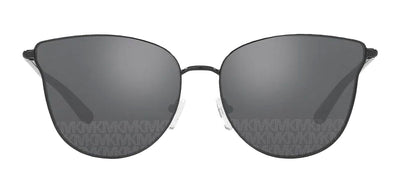 Michael Kors MK 1120 10056G Round Metal Black Sunglasses with Grey Mirror Lens