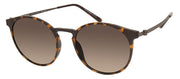 Modo MODO 701 BTRT Round Metal Tortoise Sunglasses with Brown Gradient Lens