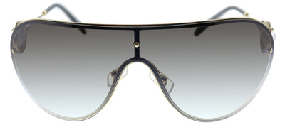 Miu Miu MU 67US ZVN5O0 Shield Metal Silver Sunglasses with Grey Mirror Lens