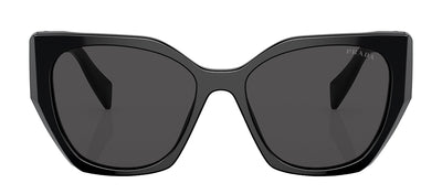 Prada PR 19ZS 1AB5S0 Butterfly Plastic Black Sunglasses with Grey Lens