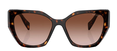 Prada PR 19ZS 2AU6S1 Butterfly Plastic Tortoise Sunglasses with Brown Gradient Lens