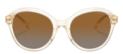 Ralph Lauren RA 5286U 5034T5 Round Plastic Beige Sunglasses with Brown Gradient Lens