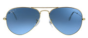 Ray-Ban RB 3025 9196S2 Aviator Metal Gold Sunglasses with Blue Polarized Lens