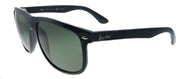 Ray-Ban Boyfriend RB 4147 601/58 Square Plastic Black Sunglasses with Green Polarized Lens