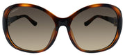 Salvatore Ferragamo SF 744SLA 214 Butterfly Plastic Tortoise Sunglasses with Brown Gradient Lens