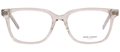 Saint Laurent SL M110O 008 Square Plastic Beige Eyeglasses with Clear Lens