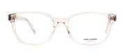 Saint Laurent SL M113O 004 Rectangle Plastic Beige Eyeglasses with Clear Lens