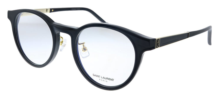Saint Laurent SL M73/J 002 Round Acetate Black Eyeglasses with Demo Lens