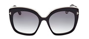 Tom Ford Chantalle TF 944 01B Butterfly Plastic Black Sunglasses with Grey Gradient Lens