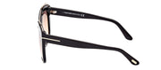 Tom Ford Chantalle TF 944 01G Butterfly Plastic Black Sunglasses with Brown Gradient Lens