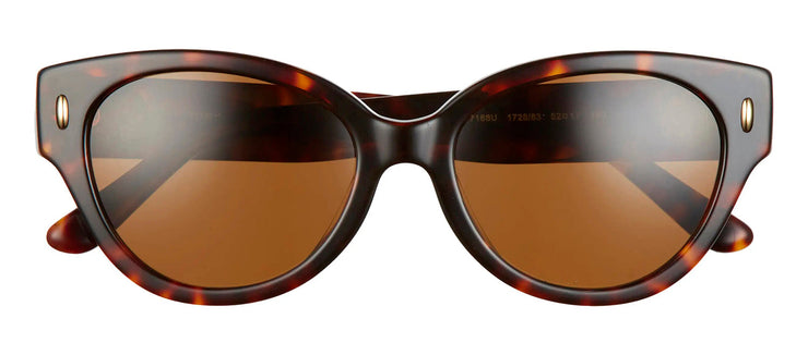 Tory Burch TY 7168U 172883 Cat-Eye Plastic Tortoise Sunglasses with Brown Polarized Lens
