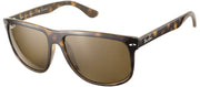 Ray-Ban Boyfriend RB 4147 710/57 Square Plastic Tortoise/ Havana Sunglasses with Brown Polarized Lens