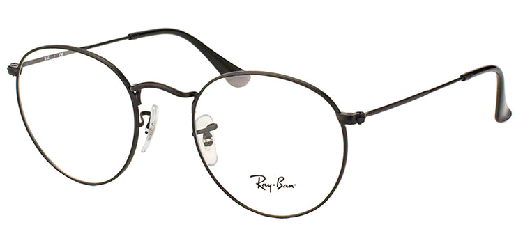 Ray-Ban RX 3447V 2503 Round Metal Black Eyeglasses with Demo Lens