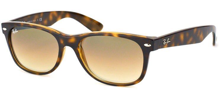 Ray-Ban New Wayfarer RB 2132 710/51 Wayfarer Plastic Brown Sunglasses with Brown Gradient Lens