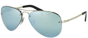 Ray-Ban RB 3449 003/30 Aviator Metal Silver Sunglasses with Silver Mirror Lens