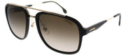 Carrera CA Carrera133 2M2 Square Plastic Black Sunglasses with Brown Gradient Lens