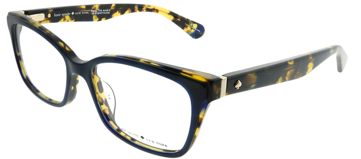Kate Spade KS Jeri JBW Rectangle Plastic Blue Eyeglasses with Demo Lens