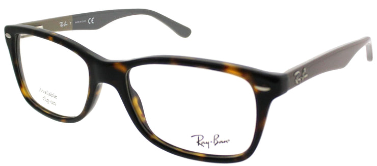 Ray-Ban RX 5228 5545 Rectangle Plastic Black Eyeglasses with Demo Lens