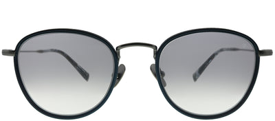 John Varvatos Troubadour JV V531 NGU Round Plastic Blue Sunglasses with Grey Gradient Lens