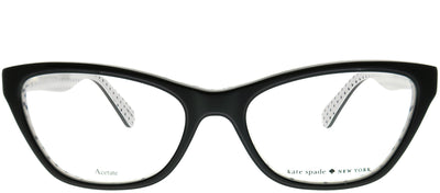 Kate Spade KS Alaysha 807 Cat-Eye Plastic Black Eyeglasses with Demo Lens