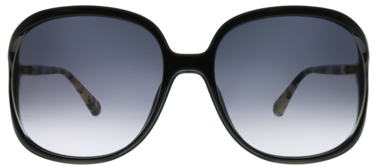 Kate Spade KS Mackenna 807 9O Round Plastic Black Sunglasses with Grey Gradient Lens