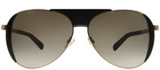 Jimmy Choo JC Rave 09Q HA Aviator Metal Brown Sunglasses with Brown Gradient Lens
