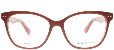 Kate Spade KS Adrie 35J Square Plastic Pink Eyeglasses with Demo Lens