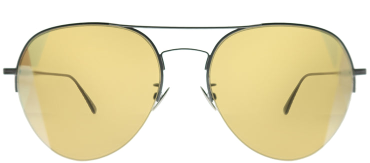 Bottega Veneta Fashion DNA BV 0247S 006 Aviator Metal Grey Sunglasses with Yellow Intrecciato Lens