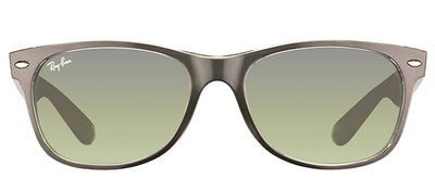 Ray-Ban New Wayfarer RB 2132 614371 Wayfarer Plastic Ruthenium/ Gunmetal Sunglasses with Grey Gradient Lens
