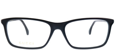 Gucci GG 0553O 005 Rectangle Acetate Black Eyeglasses with Demo Lens