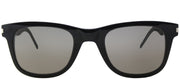 Saint Laurent SLIM SL 51 001 Rectangle Acetate Black Sunglasses with Grey Crystal Lens