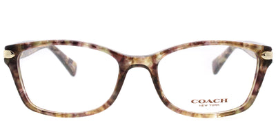 Coach HC 6065 5287 Rectangle Plastic Brown Eyeglasses with Demo Lens