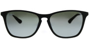 Ray-Ban Junior Asian Fit RJ 9061SF 700530 Square Plastic Black Sunglasses with Silver Mirror Lens