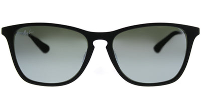 Ray-Ban Junior Asian Fit RJ 9061SF 700530 Square Plastic Black Sunglasses with Silver Mirror Lens