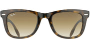 Ray-Ban Folding Wayfarer RB 4105 710/51 Wayfarer Plastic Tortoise/ Havana Sunglasses with Crystal Brown Gradient Lens