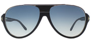 Tom Ford Dimitry TF 334 02W Aviator Plastic Black Sunglasses with Blue Gradient Lens