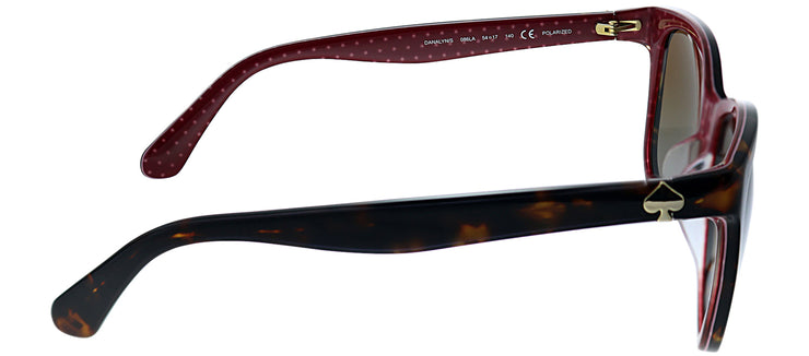 Kate Spade KS Danalyn 086 Square Plastic Tortoise/ Havana Sunglasses with Brown Gradient Lens