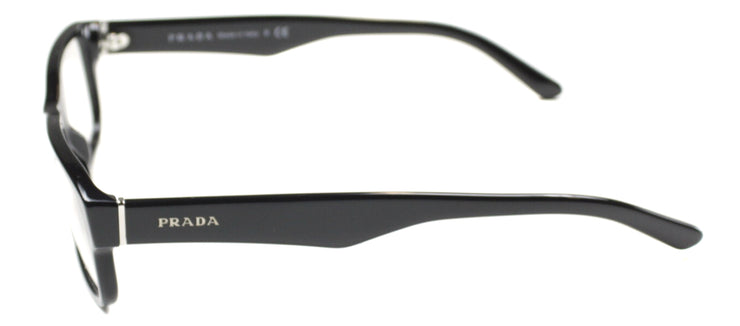 Prada Heritage PR 16MV 1AB1O1 Rectangle Plastic Black Eyeglasses with Demo Lens