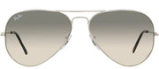 Ray-Ban RB 3025 003/32 Aviator Metal Silver Sunglasses with Grey Gradient Lens