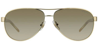 Ralph by Ralph Lauren RA 4004 101/13 Aviator Metal Gold Sunglasses with Brown Gradient Lens