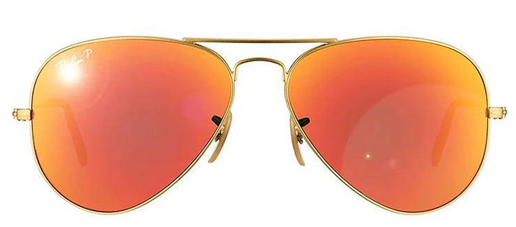 Ray-Ban Aviator Classic RB 3025 112/4D Aviator Metal Gold Sunglasses with Red Polarized Lens