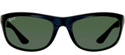 Ray-Ban Balorama RB 4089 601/58 Sport Plastic Black Sunglasses with Grey / Green Polarized Lens