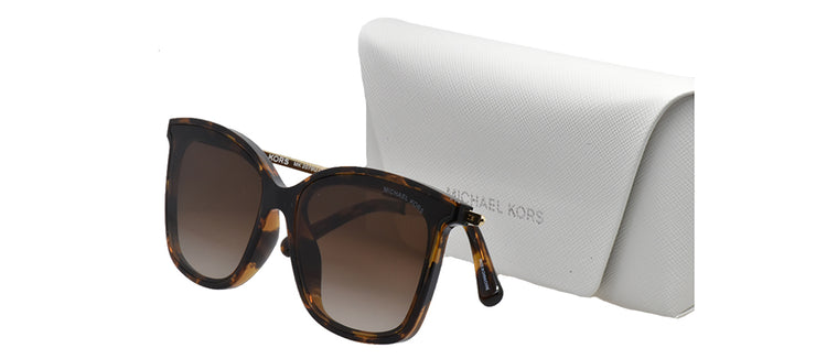 Michael Kors ZERMATT MK 2079U 333313 Square Plastic Tortoise Sunglasses with Grey Gradient Lens