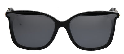 Michael Kors ZERMATT MK 2079U 333282 Square Plastic Black Sunglasses with Silver Mirror Lens