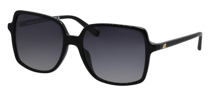 Michael Kors ISLE OF PALMS MK 2098U 3781T3 Square Plastic Black Sunglasses with Grey Gradient Lens