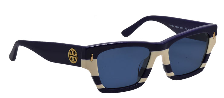 Tory Burch TY 7169U 189580 Rectangle Plastic Blue Sunglasses with Blue Lens