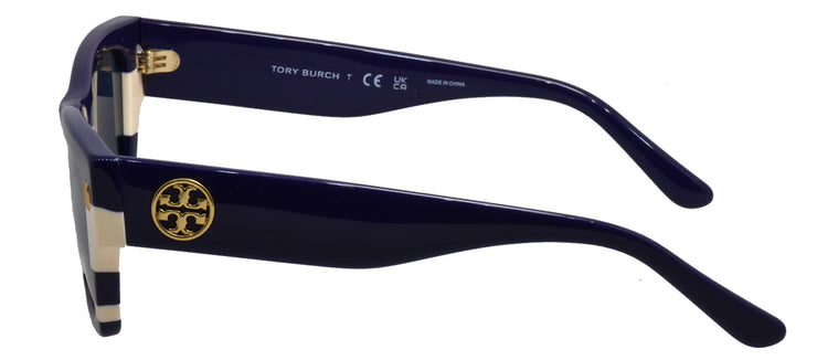 Tory Burch TY 7169U 189580 Rectangle Plastic Blue Sunglasses with Blue Lens